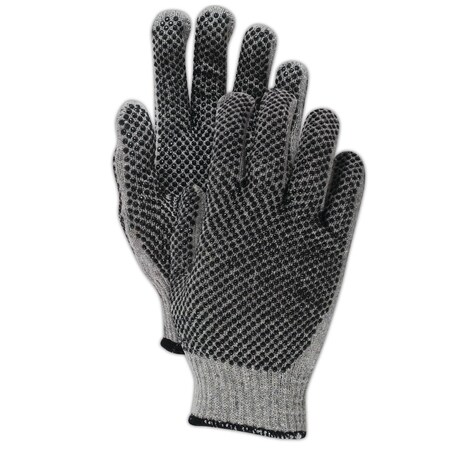Magid Greyt Shadow G823PR Ambidextrous PVC Dotted Knit Gloves, Mens